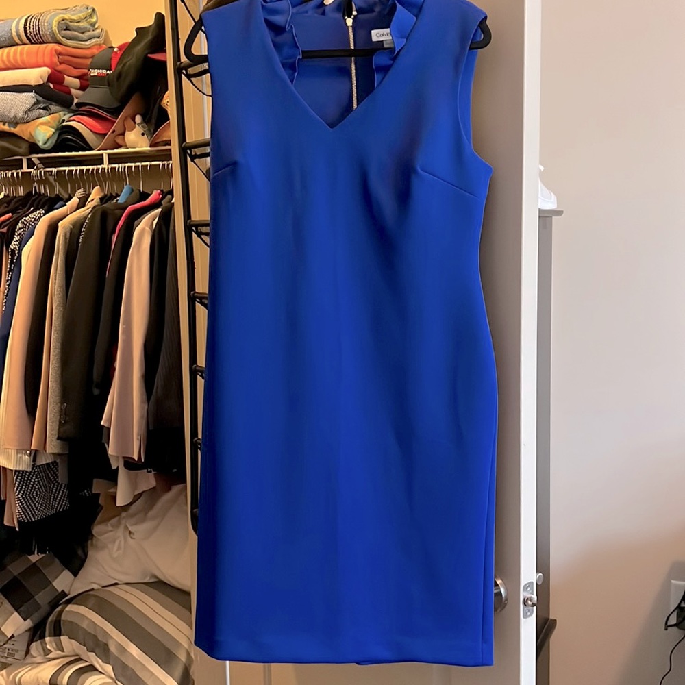 Calvin Klein dress in royal blue